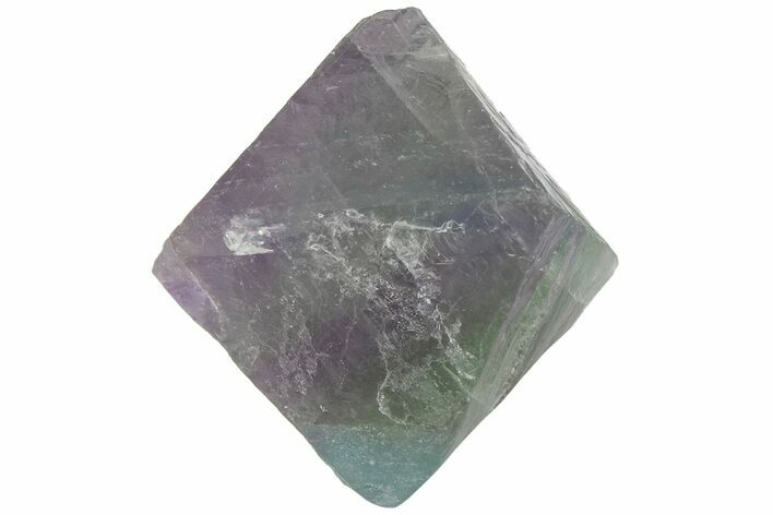 Purple and Green Banded Fluorite Octahedron - China #164568